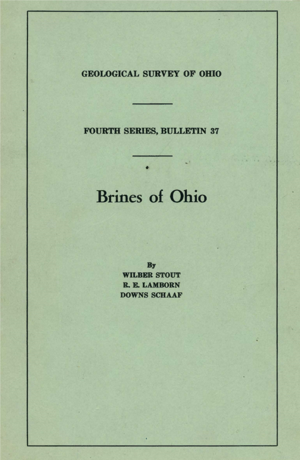 Brines of Ohio