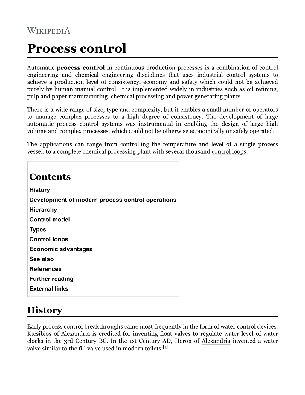 Process Control