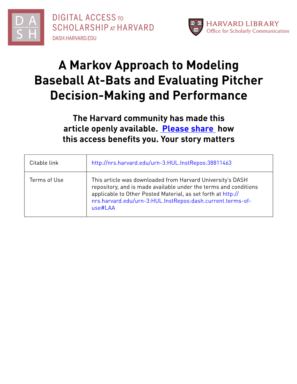 A Markov Approach to Modeling Baseball At-Bats and Evaluating Pitcher Decision-Making and Performance