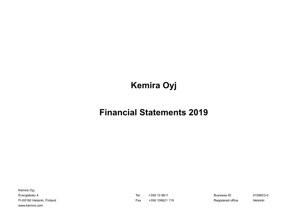Official Financial Statements 2019