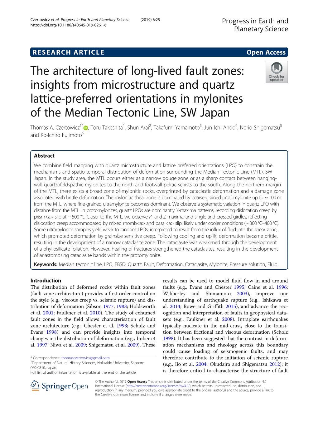 The Architecture of Long-Lived Fault Zones