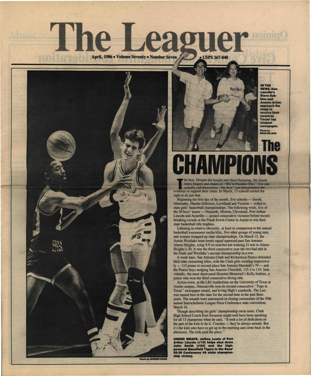 The Leaguer, April 1986