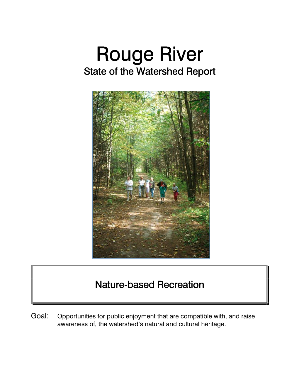 Rouge River State of the Watershed Report
