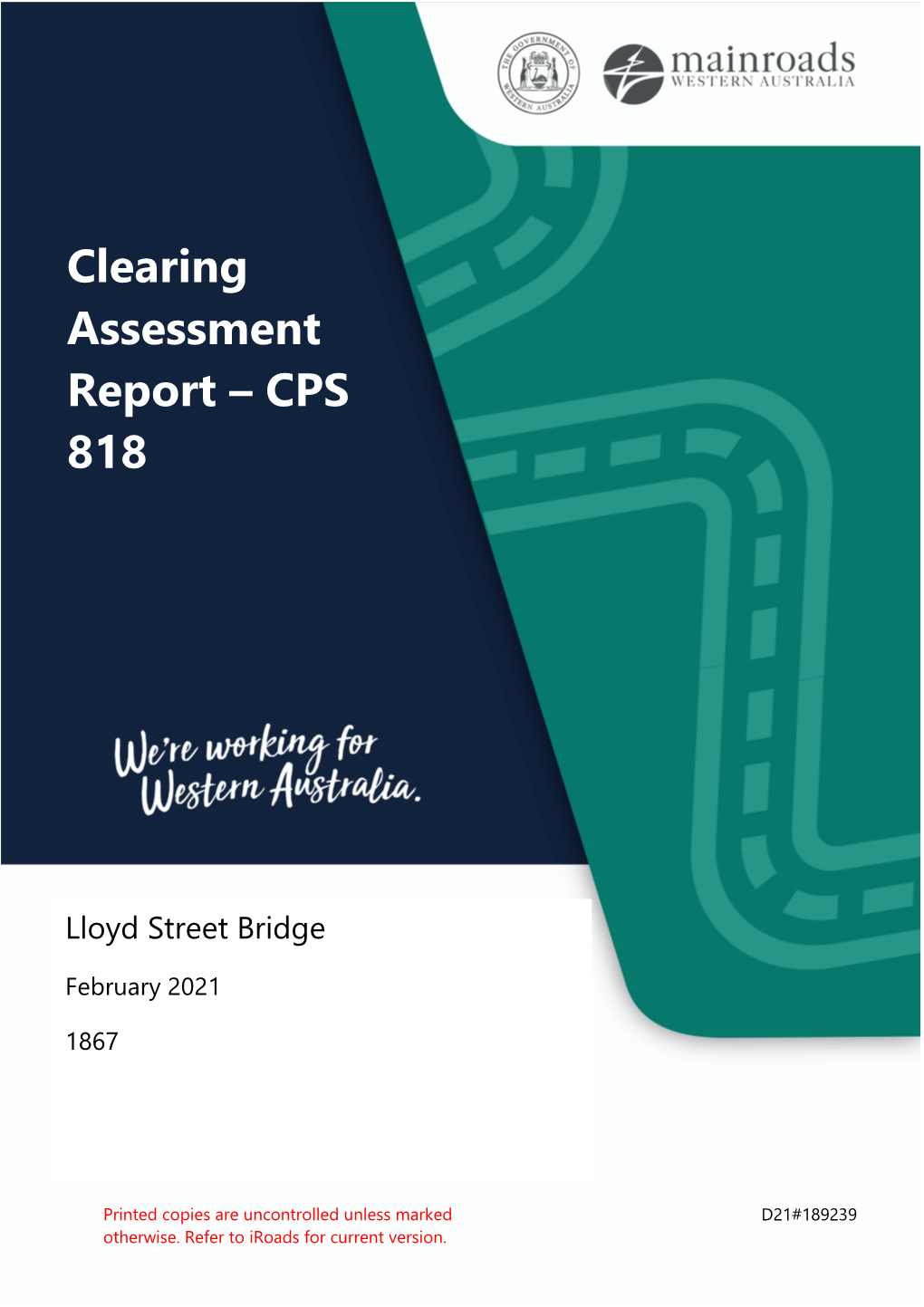 Clearing Assessment Report – CPS 818