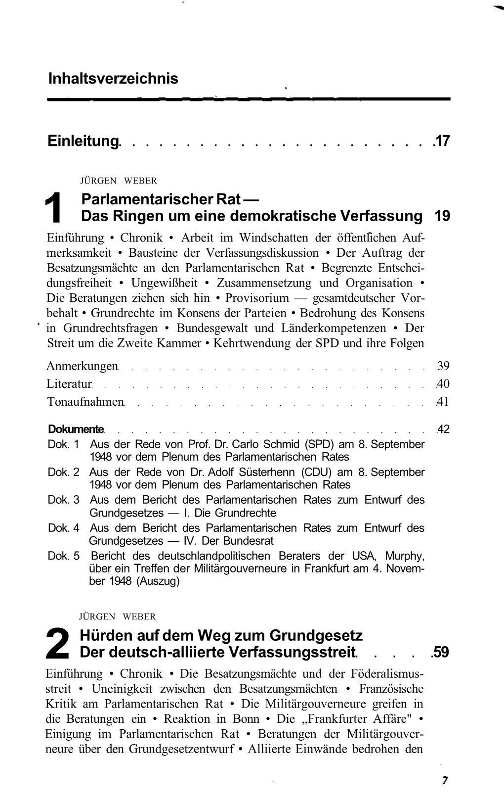 Einleitung 17 1 Parlamentarischer