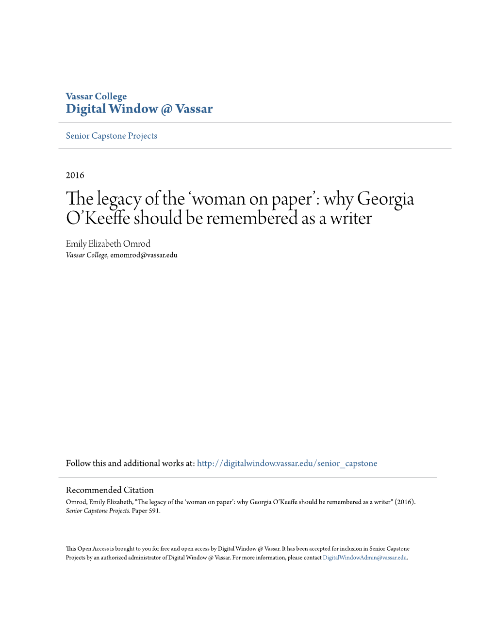 'Woman on Paper': Why Georgia O'keeffe Should Be Remembered As A