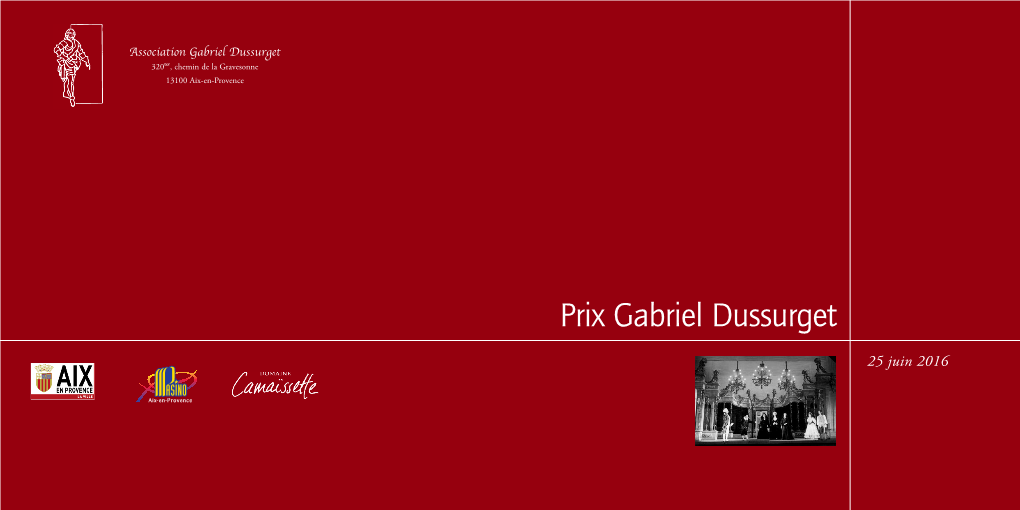 Prix Gabriel Dussurget