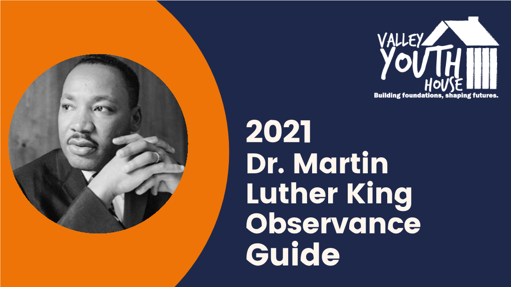 Valley Youth House MLK Observance Guide 2021