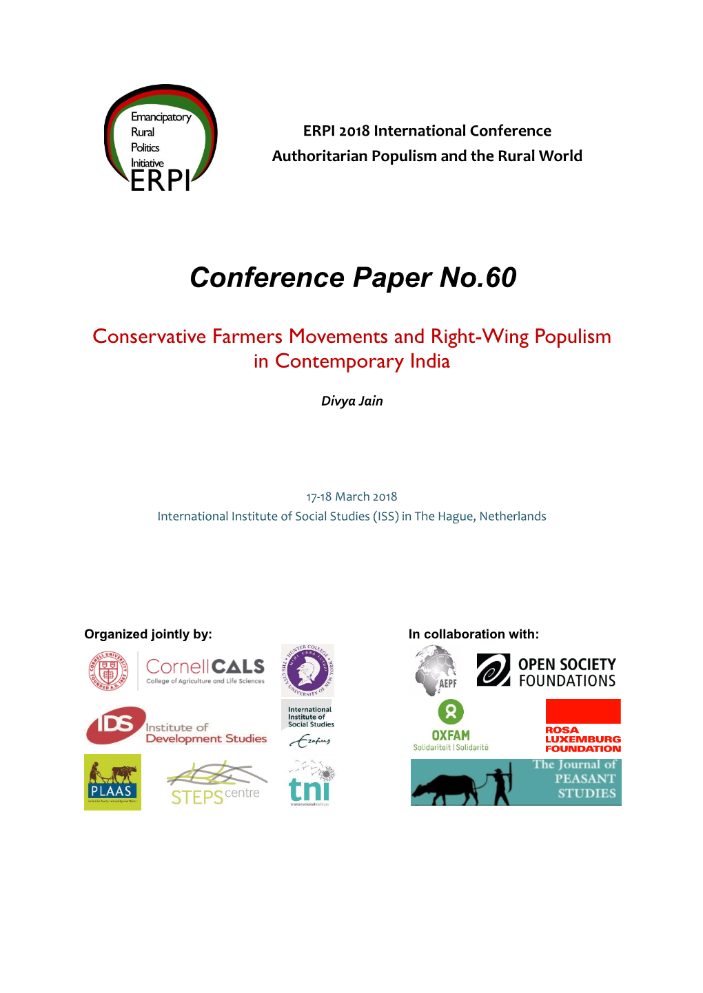 Conference Paper No.60