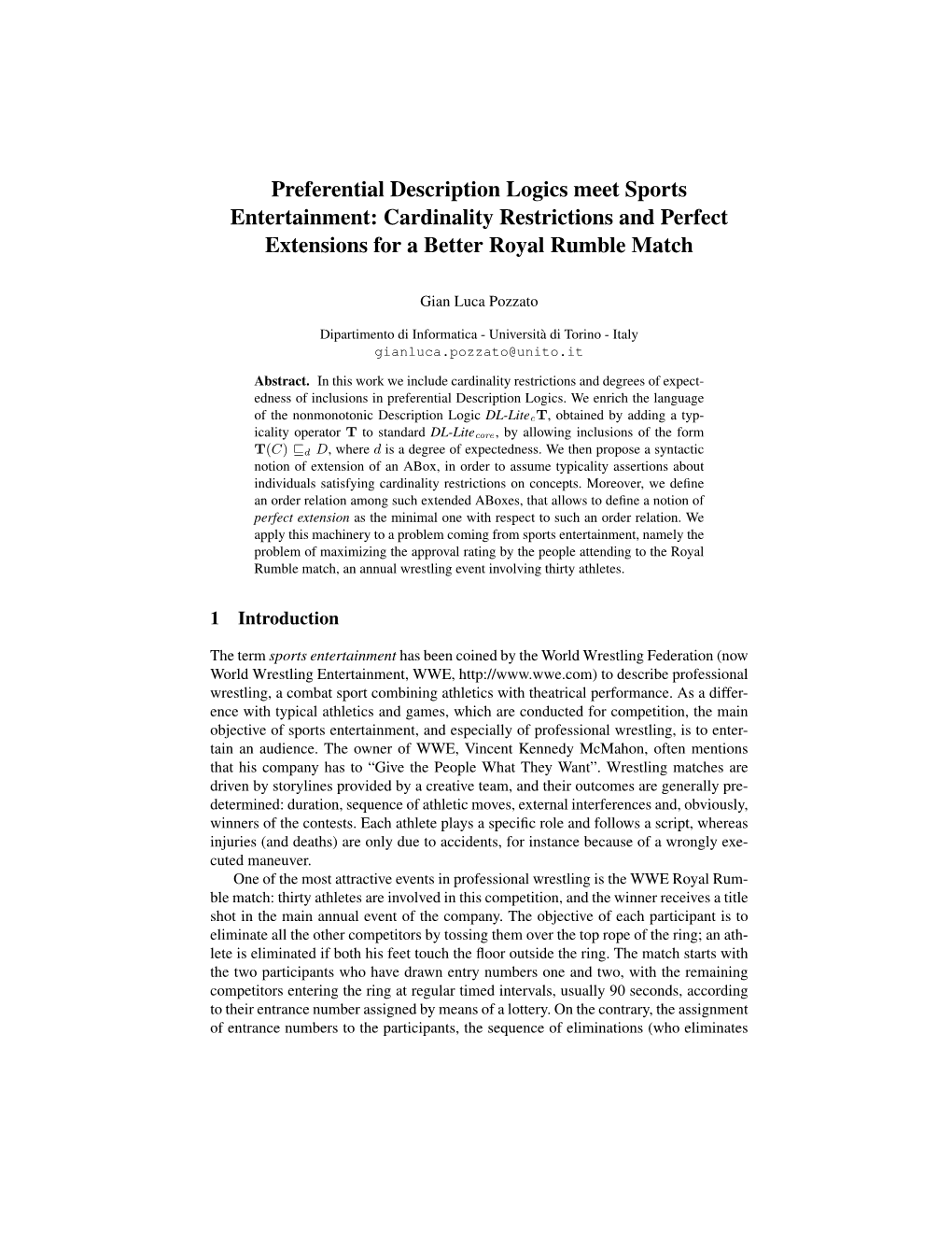 Preferential Description Logics Meet Sports Entertainment: Cardinality Restrictions and Perfect Extensions for a Better Royal Rumble Match