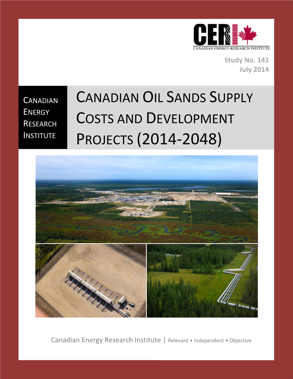 Canadian Oil Sands Supply Costs and Development Projects (2014-2048)
