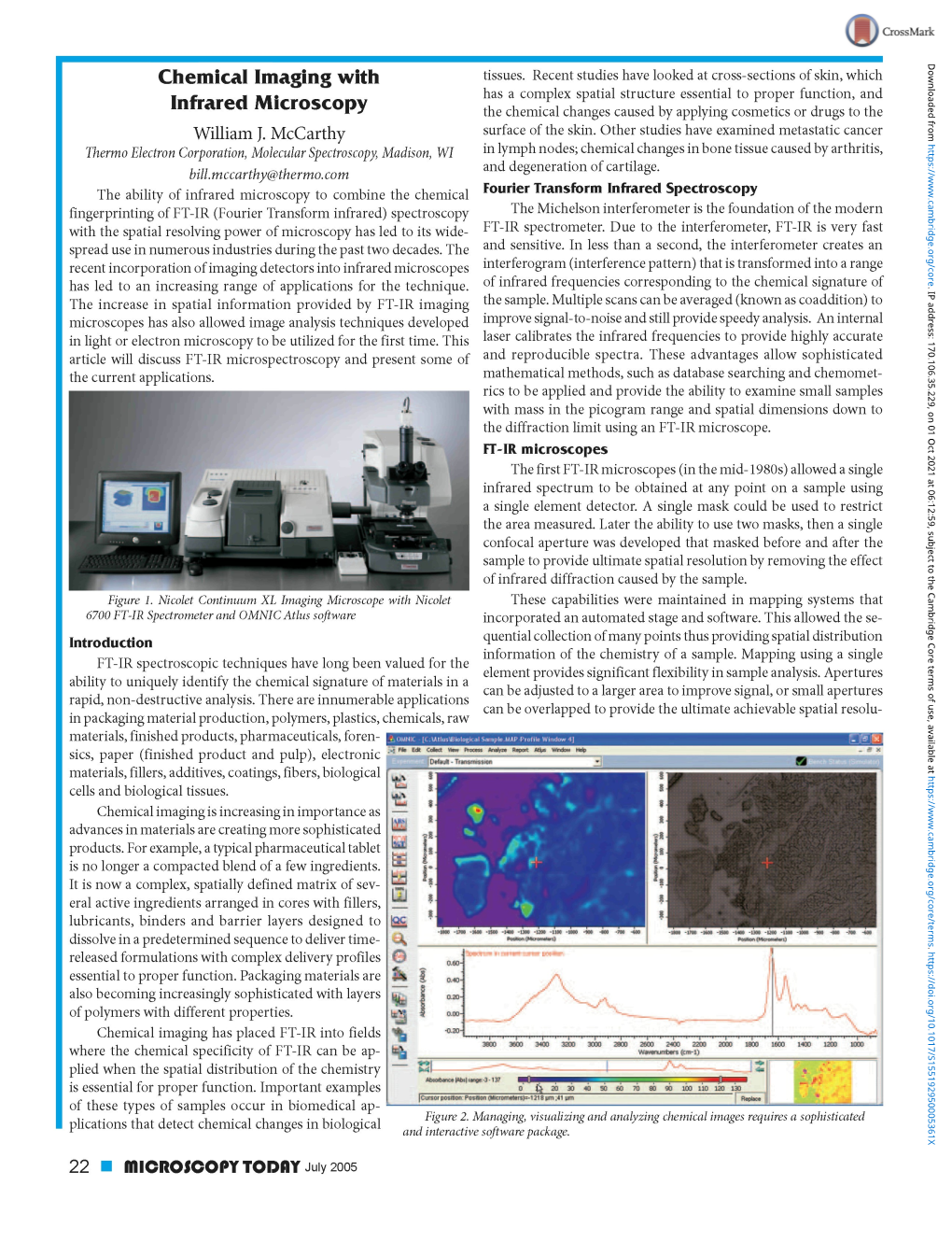 Chemical Imaging with Infrared Microscopy