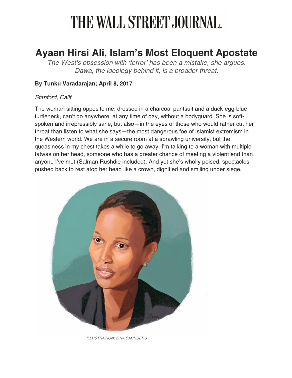 Ayaan Hirsi Ali, Islam's Most Eloquent Apostate