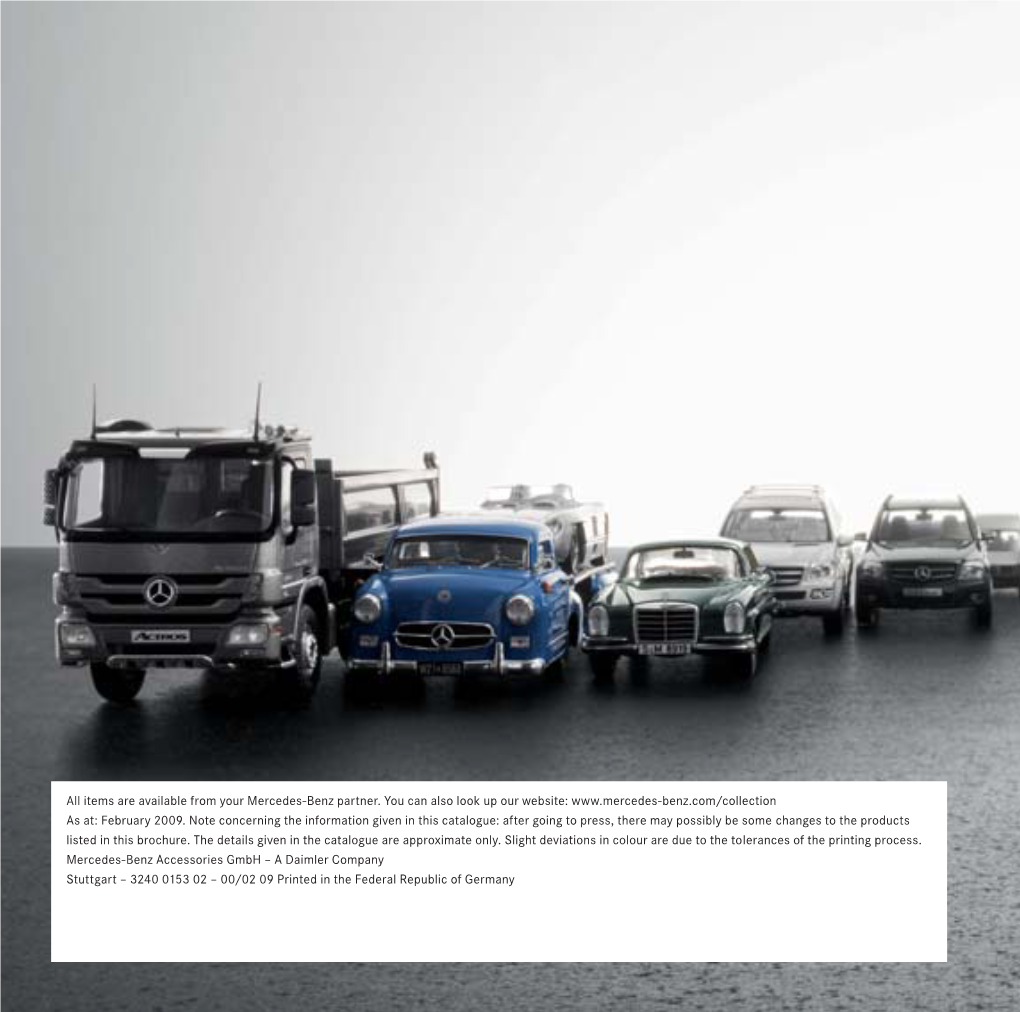 M Ercedes-Benz M Odel Car Selection 2009 / 2010