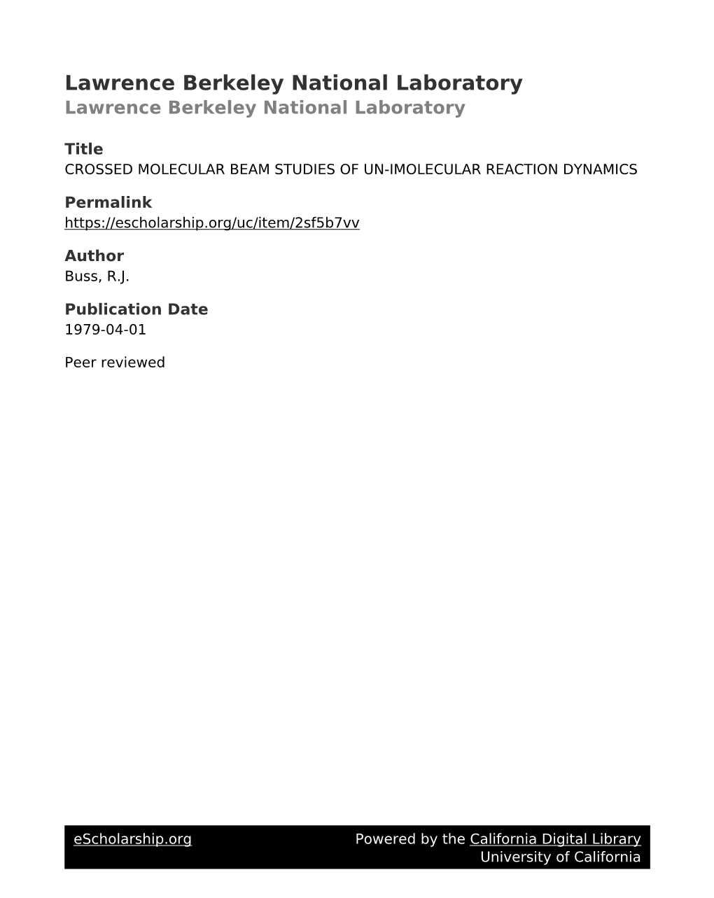 Crossed Molecular Beam Studies of Un-Imolecular Reaction Dynamics