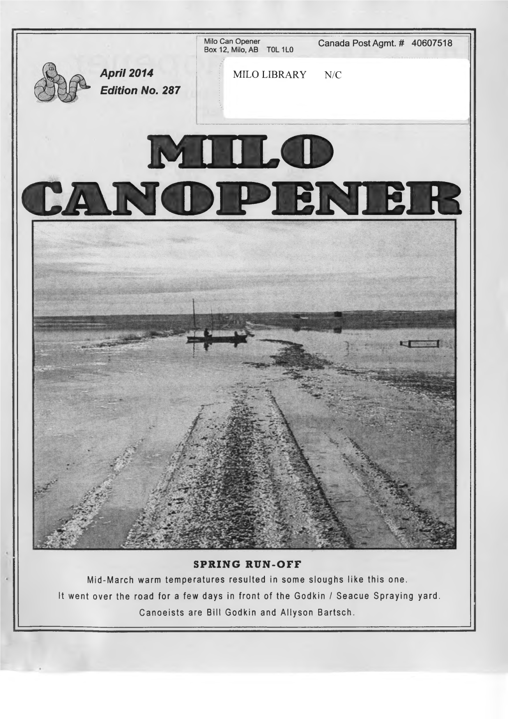 M Ilo Canopener a Community Newsletter Published by Volunteer Staff