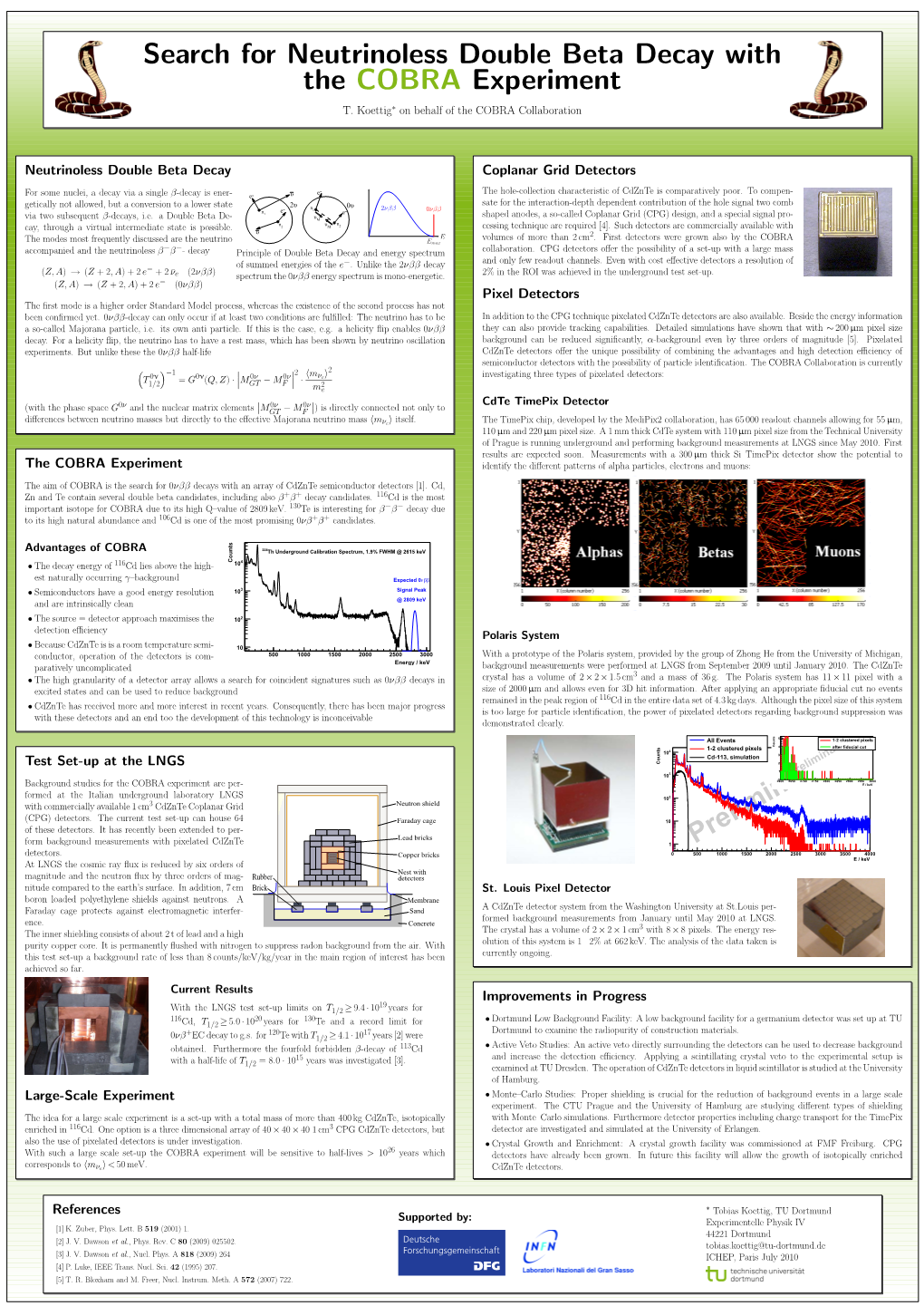 Neutrinoless Double Beta Decay the COBRA Experiment Test Set