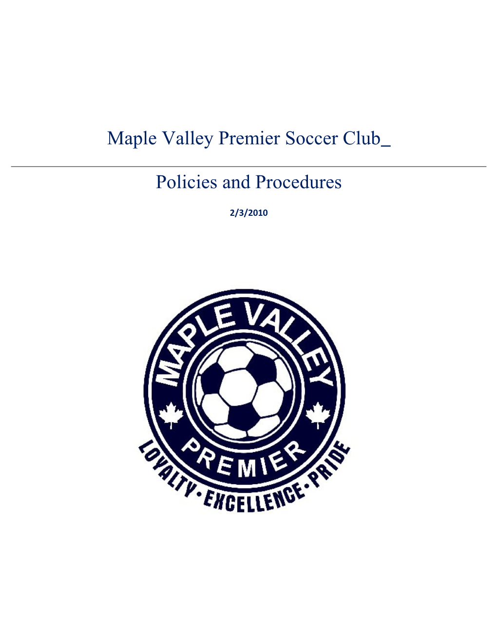 Maple Valley Premier Soccer Club