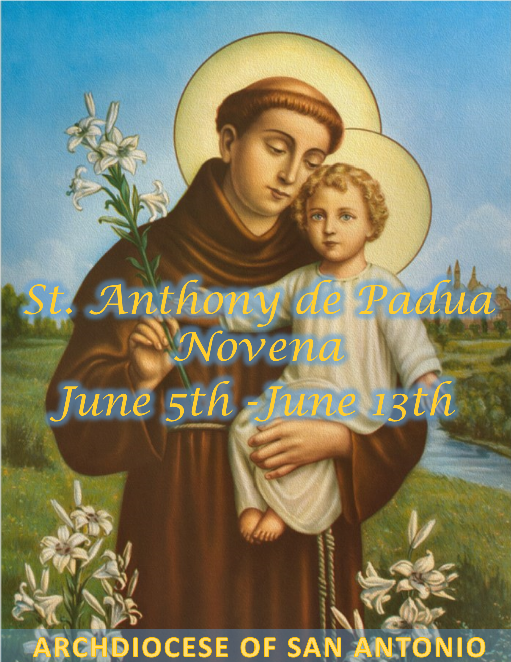 St. Anthony De Padua Novena June 5Th -June 13Th