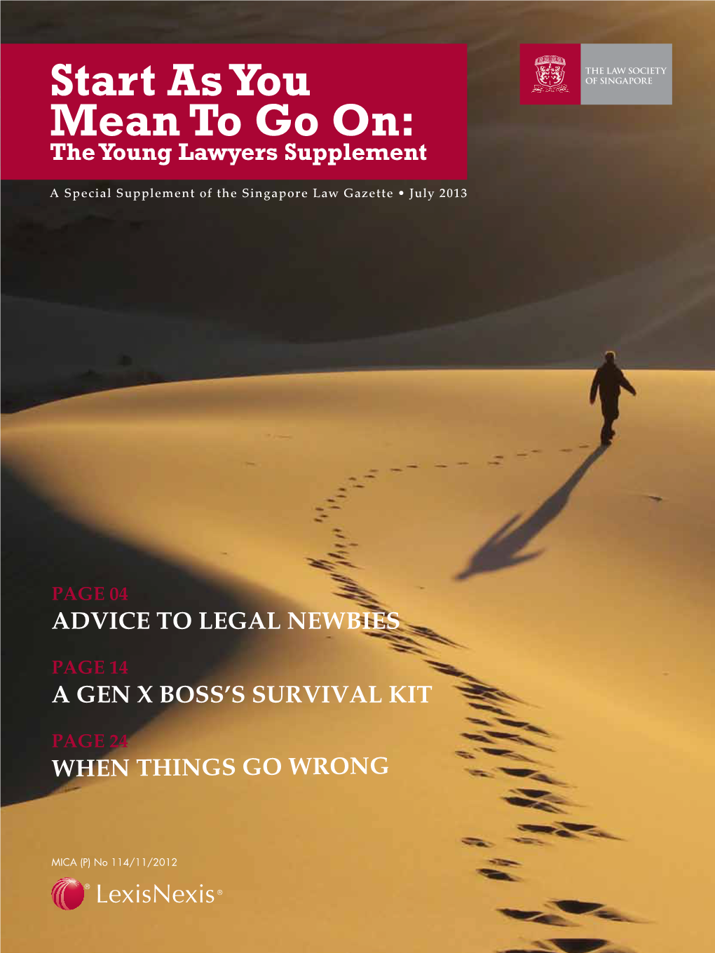 Start As You Mean to Go On: the Young Lawyers Supplement