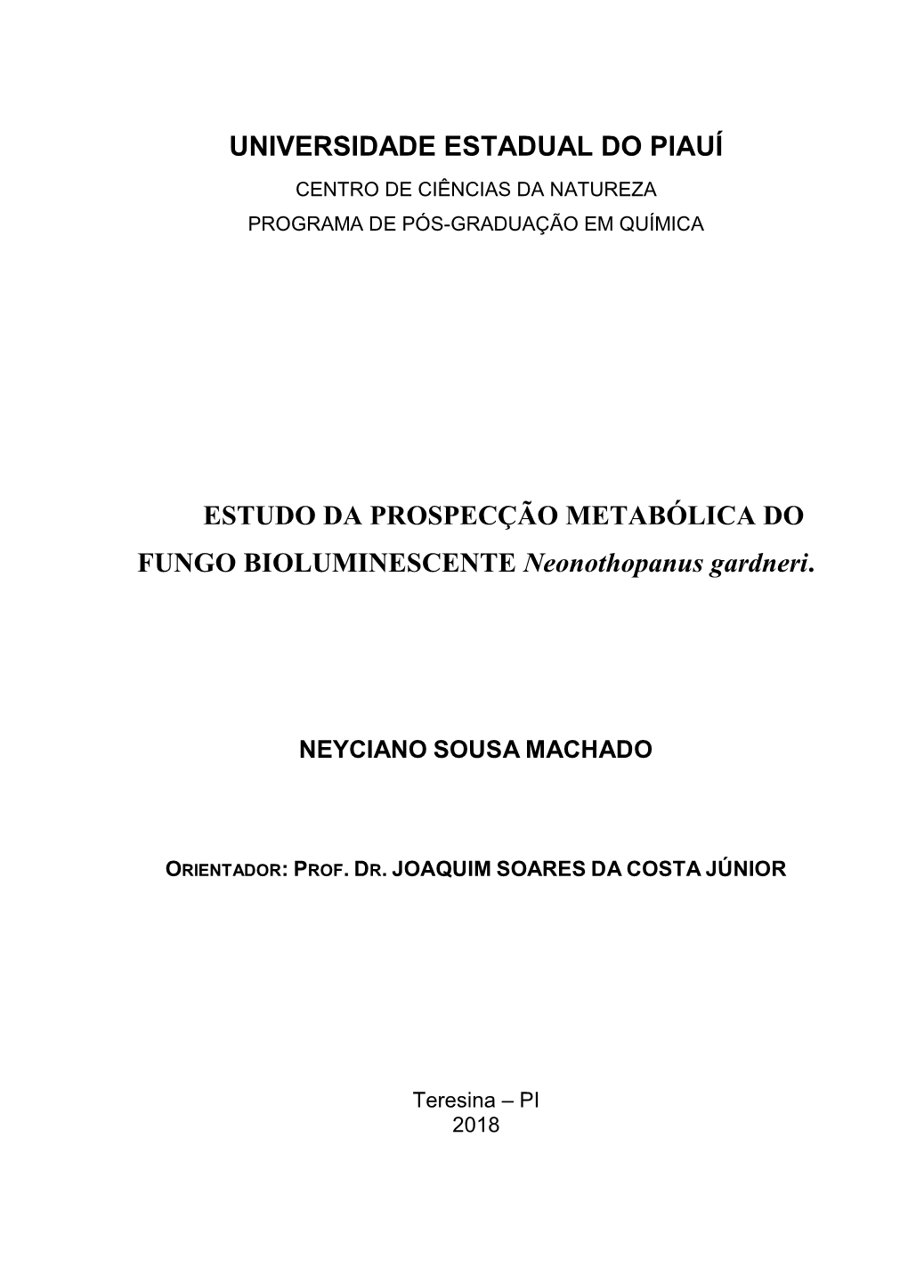 Universidade Estadual Do Piauí Estudo Da Prospecção