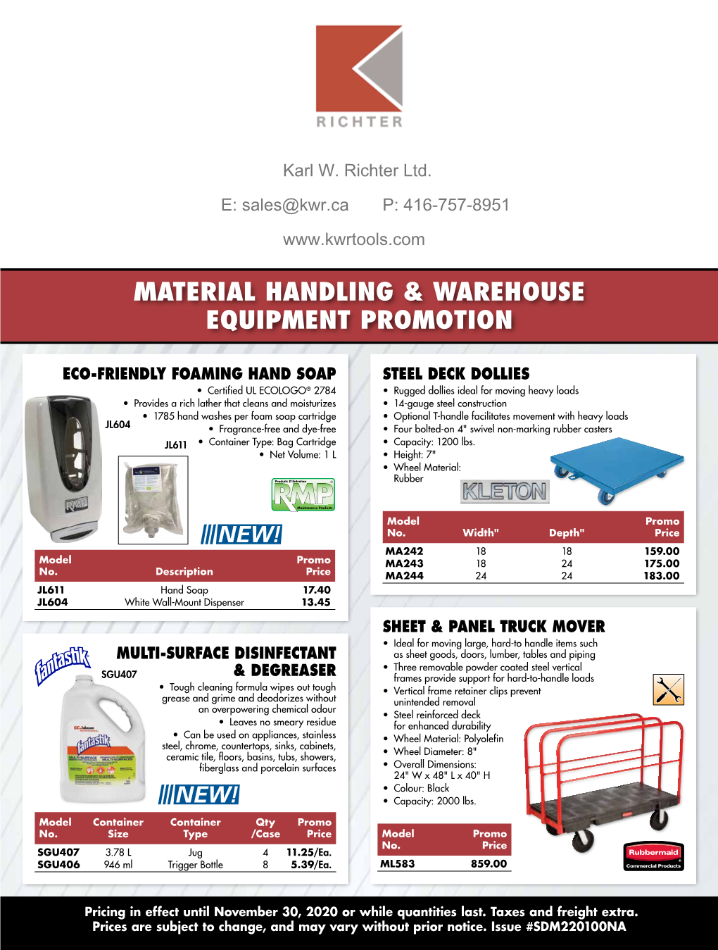Material Handling & Warehouse Equipment