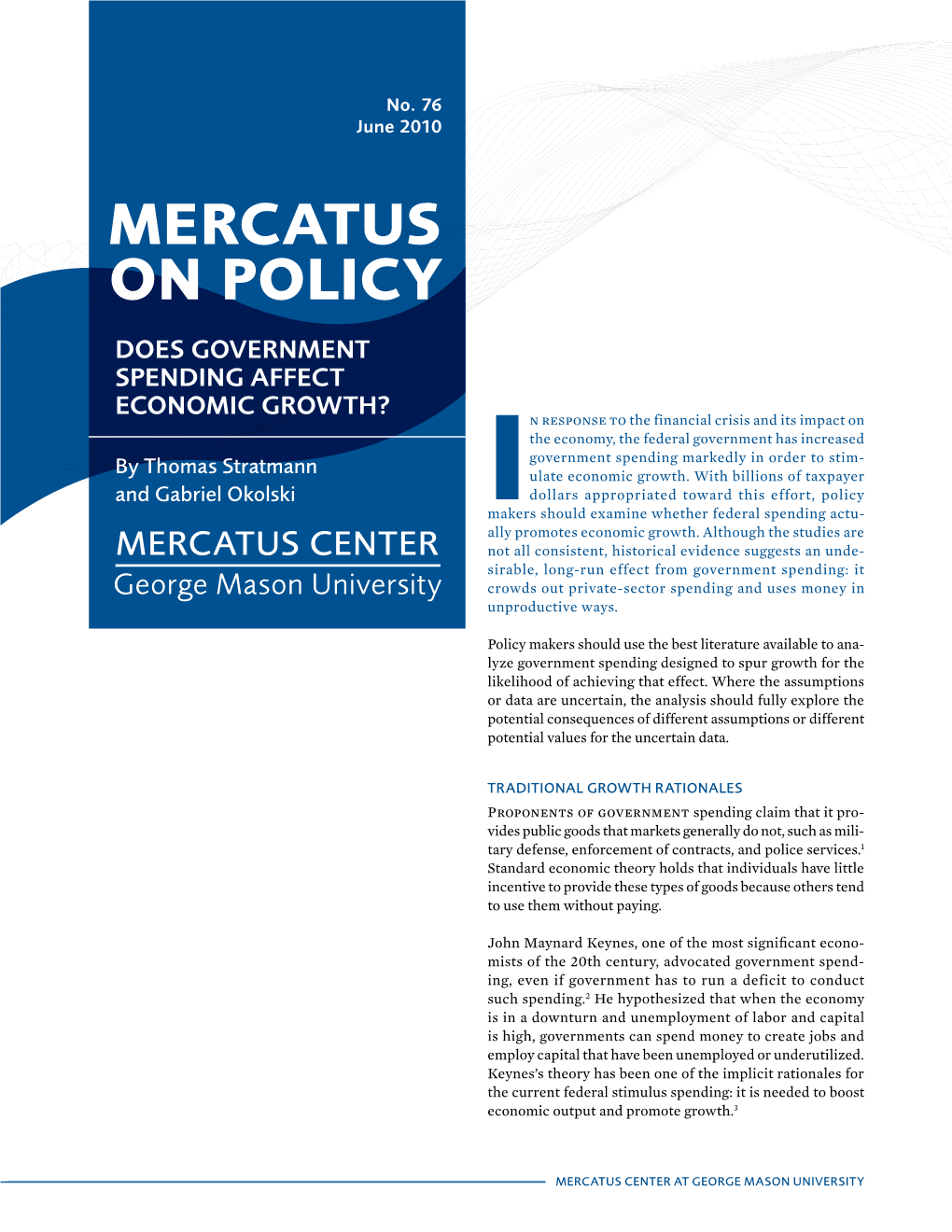 Mercatus on Policy