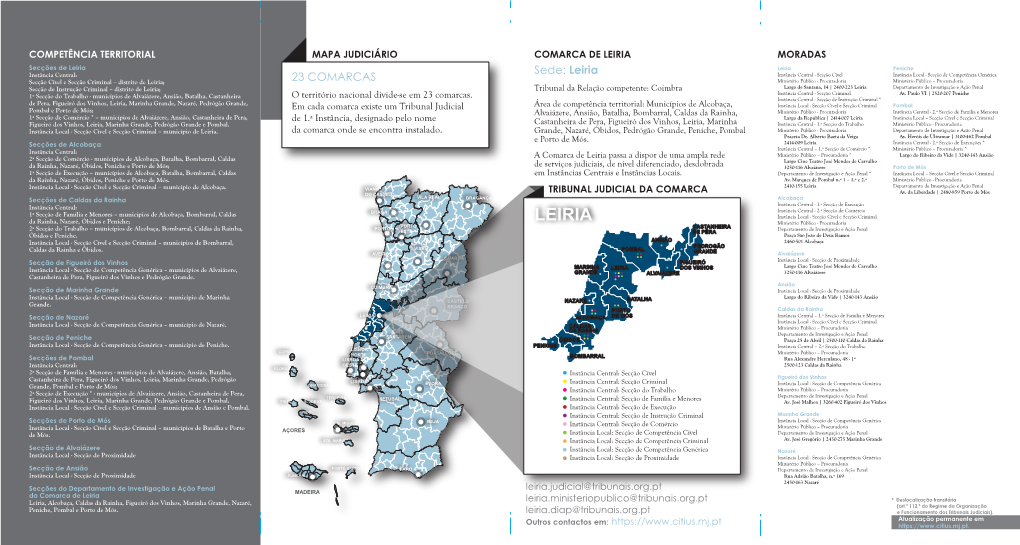 Flyer Do Tribunal Da Comarca De Leiria