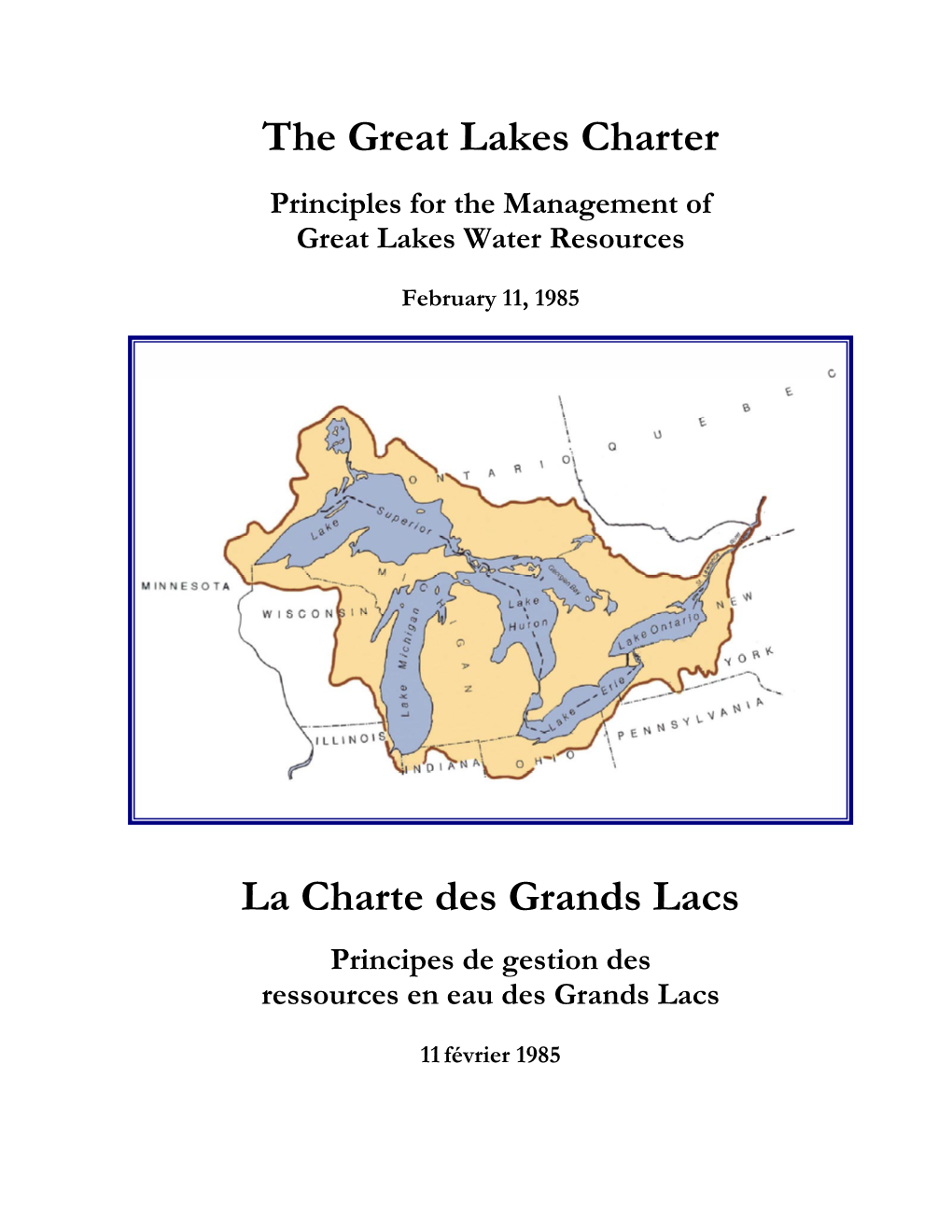 The Great Lakes Charter