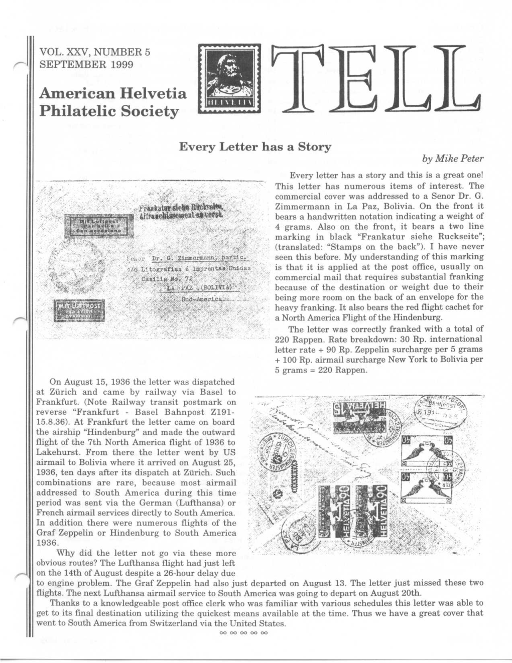 American Helvetia Philatelic Society