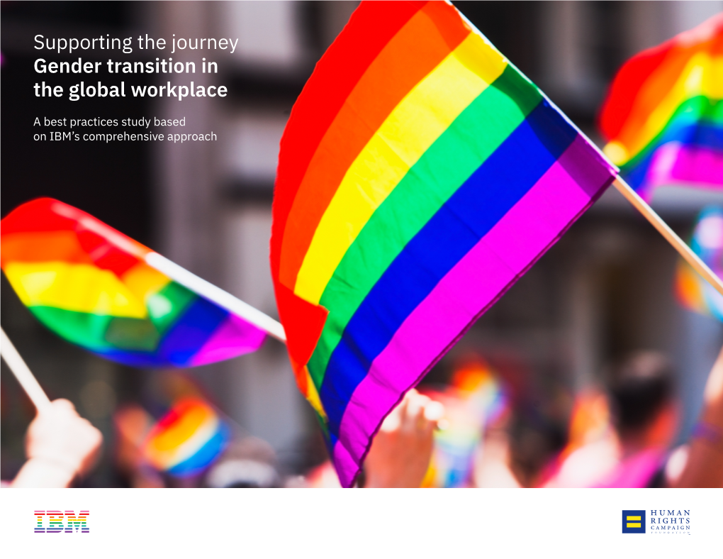 Supporting the Journey Gender Transition in the Global Workplace