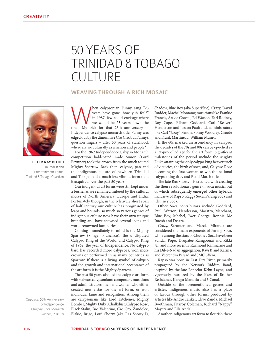 50 Years of Trinidad & Tobago Culture