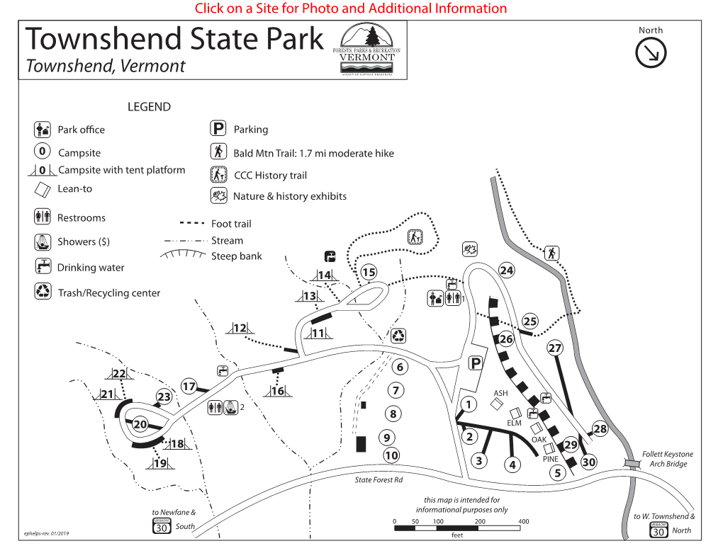 Townshend State Park FORESTS, PARKS & RECREATION VERMONT