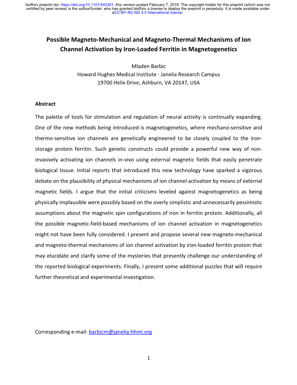 Possible Magneto-Mechanical and Magneto-Thermal Mechanisms of Ion Channel Activation by Iron-Loaded Ferritin in Magnetogenetics