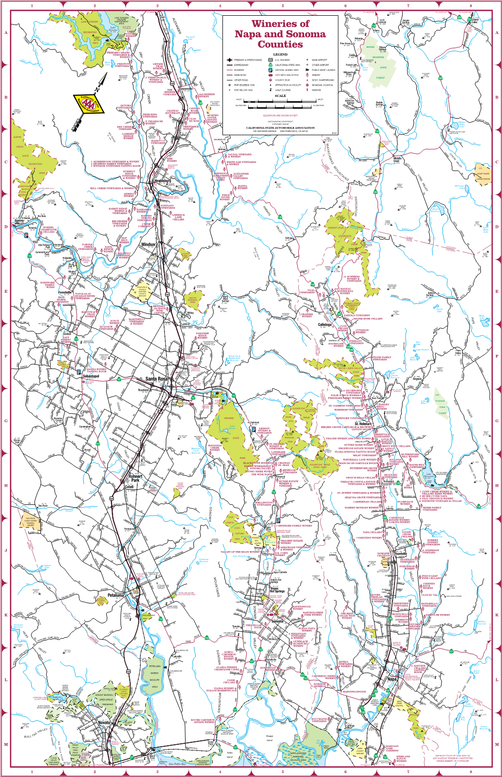 Wineries of Napa and Sonoma Counties