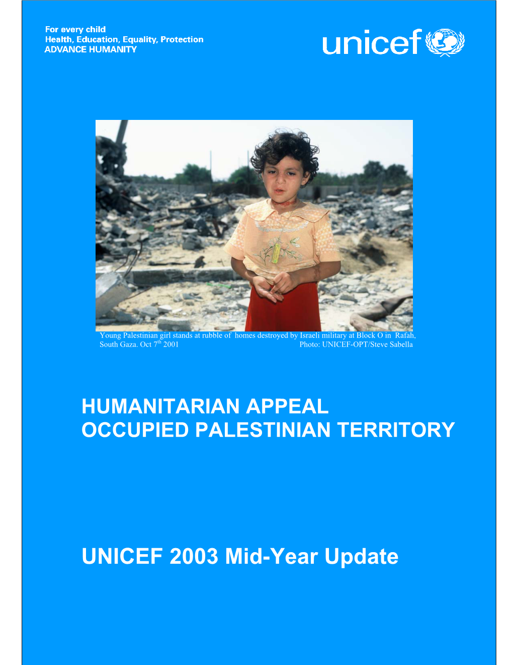 UNICEF 2003 Mid-Year Update