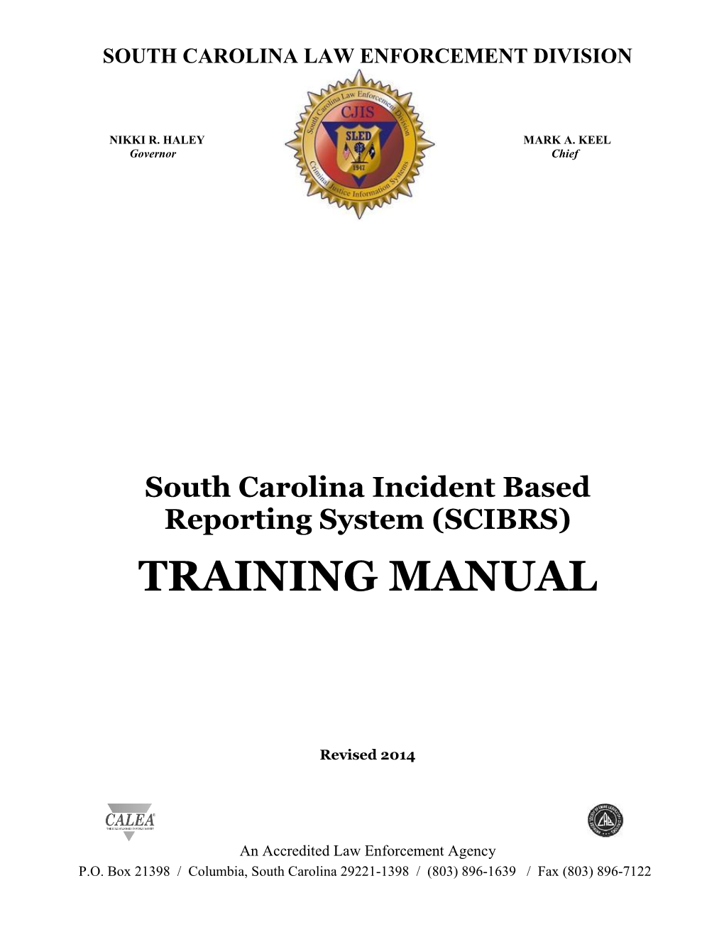 SCIBRS Manual