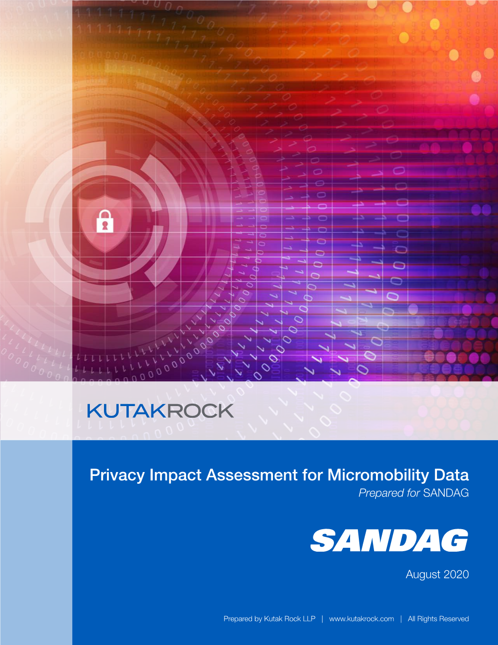 Privacy Impact Assessment for Micromobility Data Prepared for SANDAG