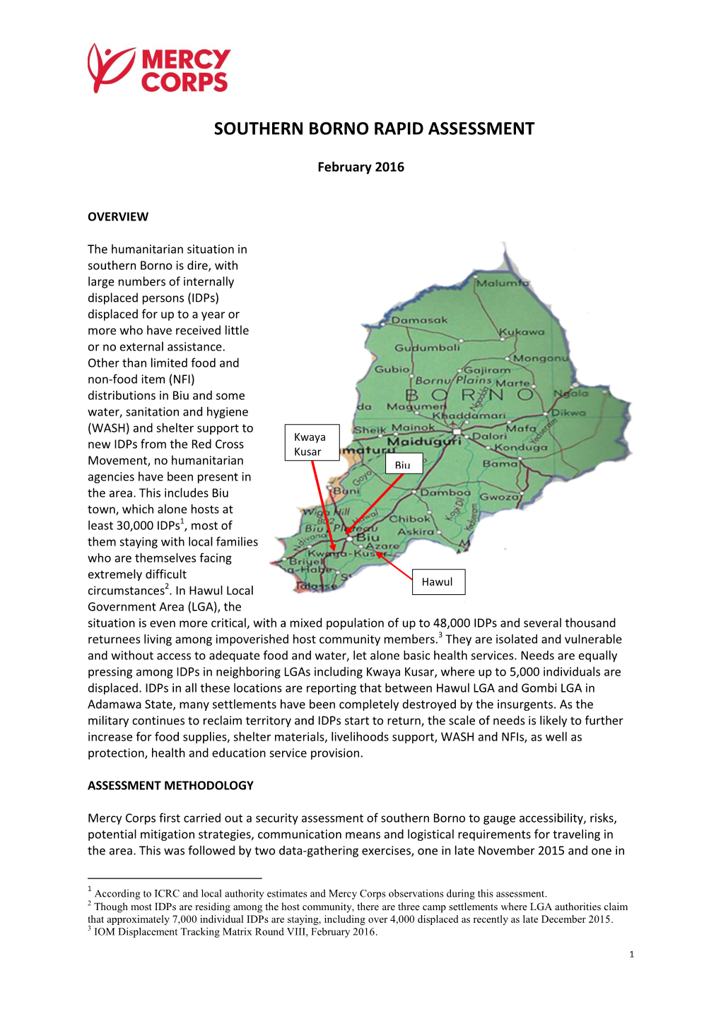 Southern Borno Rapid Assessment