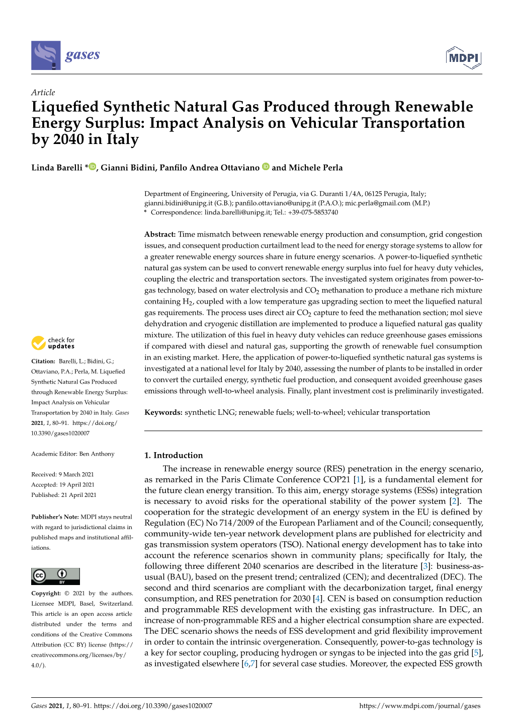 Liquefied Synthetic Natural Gas Produced Through Renewable