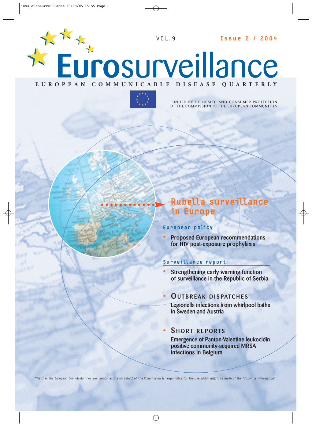 Rubella Surveillance in Europe