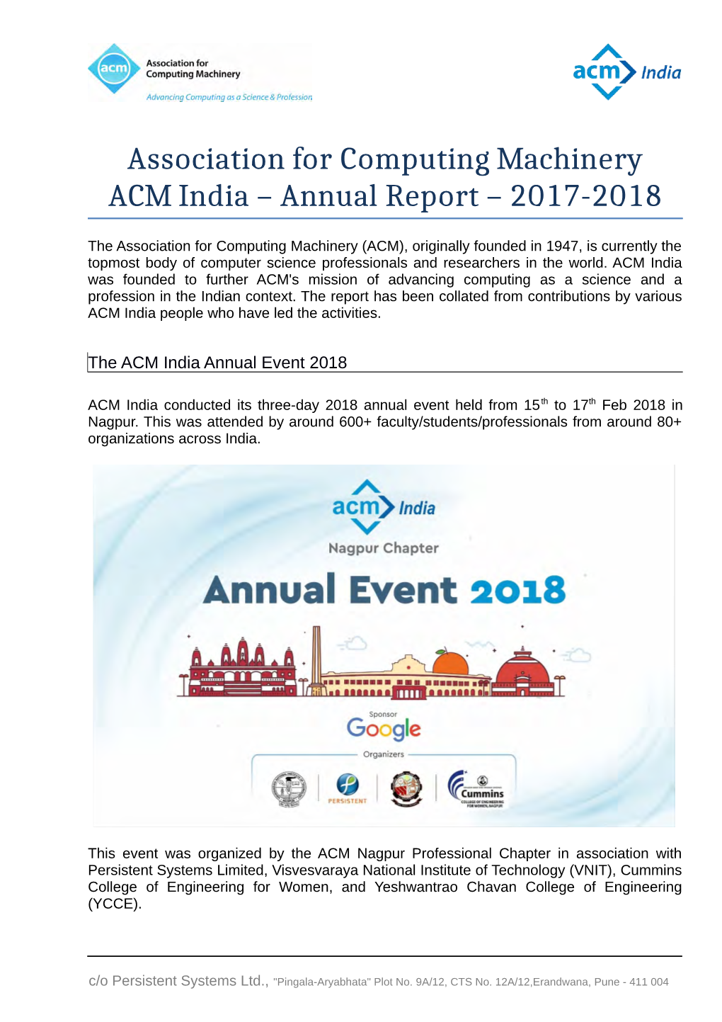 Annual Report – 2017-2018