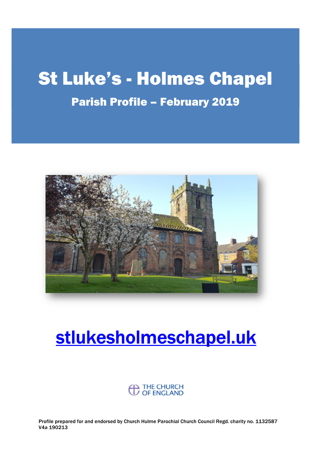 Holmes Chapel Parish Profile – February 2019