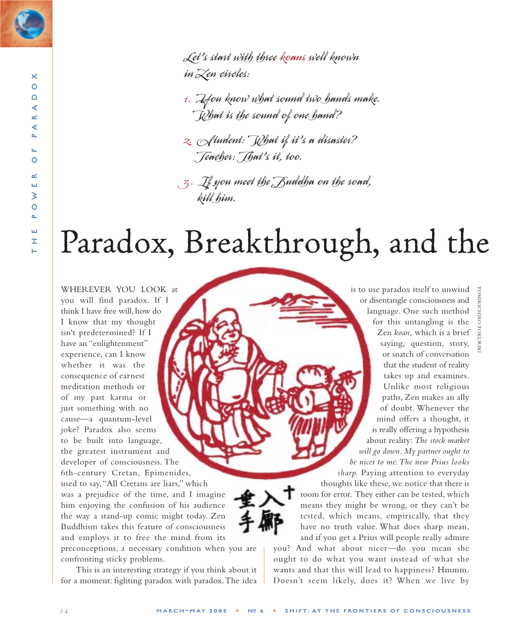 Paradox, Breakthrough and the Zen Koan