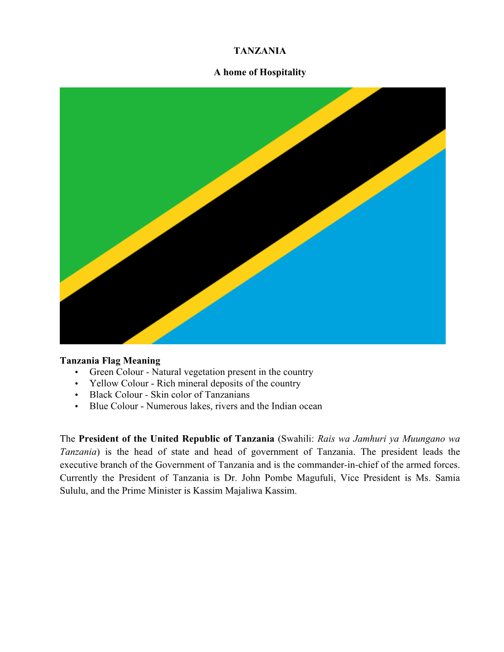TANZANIA Country Report.Pdf