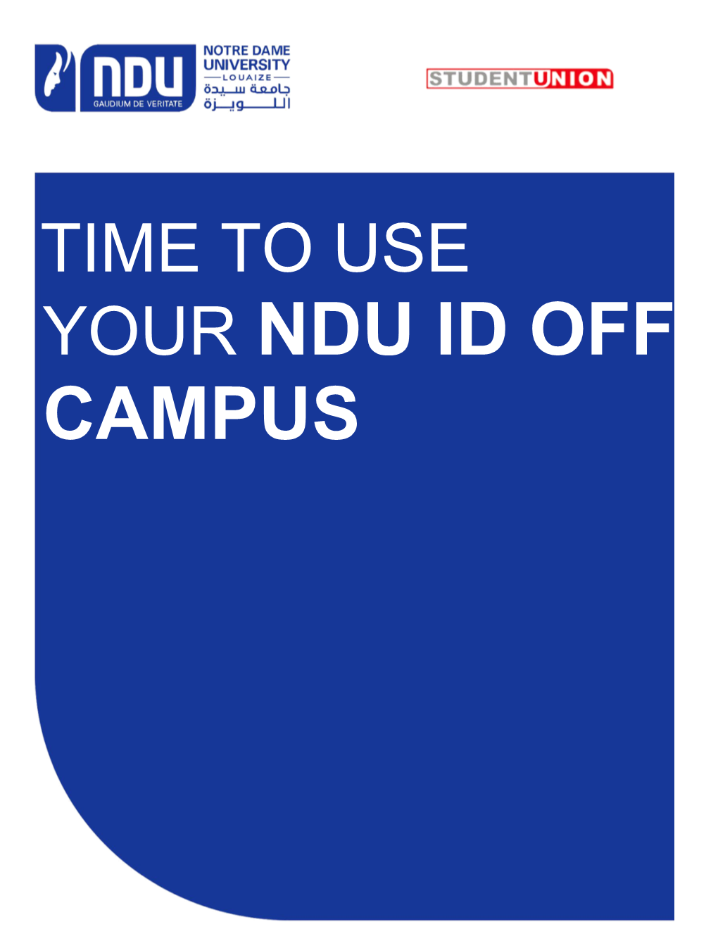 Your Ndu Id Off Campus