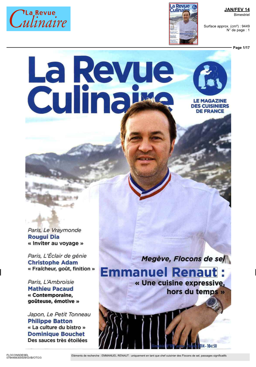 Emmanuel Renaut : Paris, L'ambroisie « Une Cuisine Expressive, Mathieu Pacaud « Contemporaine, Hors Du Tempj Goûteuse, Émotive »