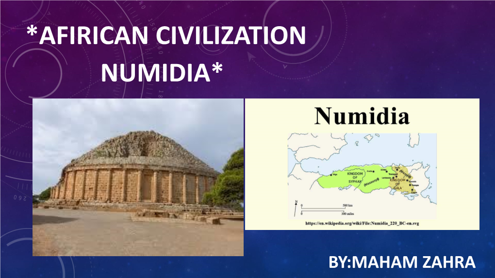 African Civilization Numidia