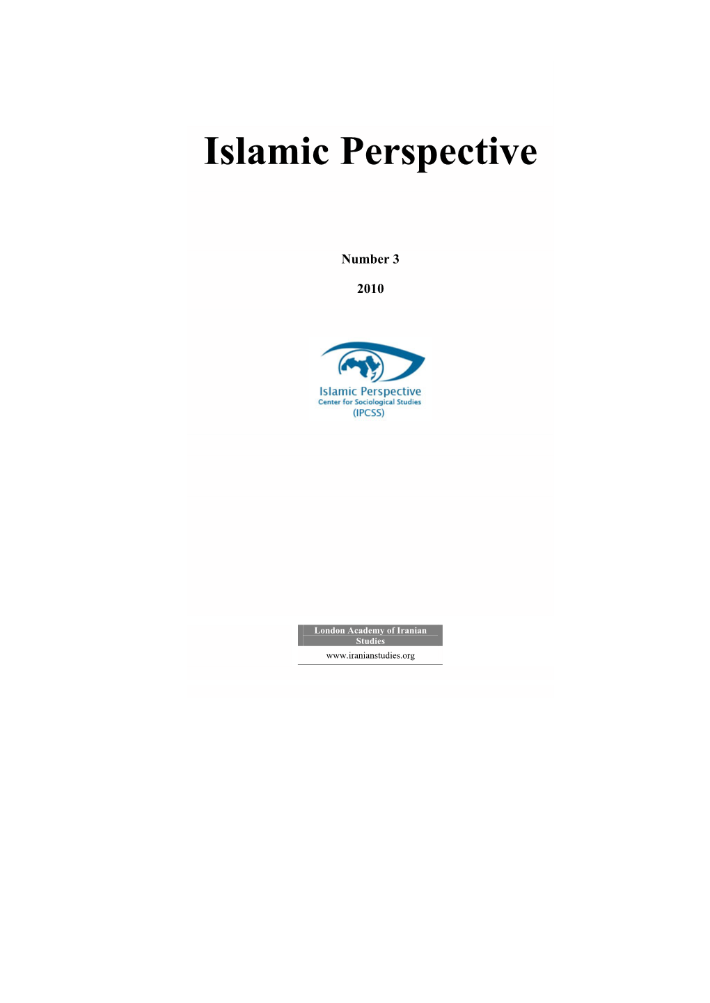 Islamic Perspective