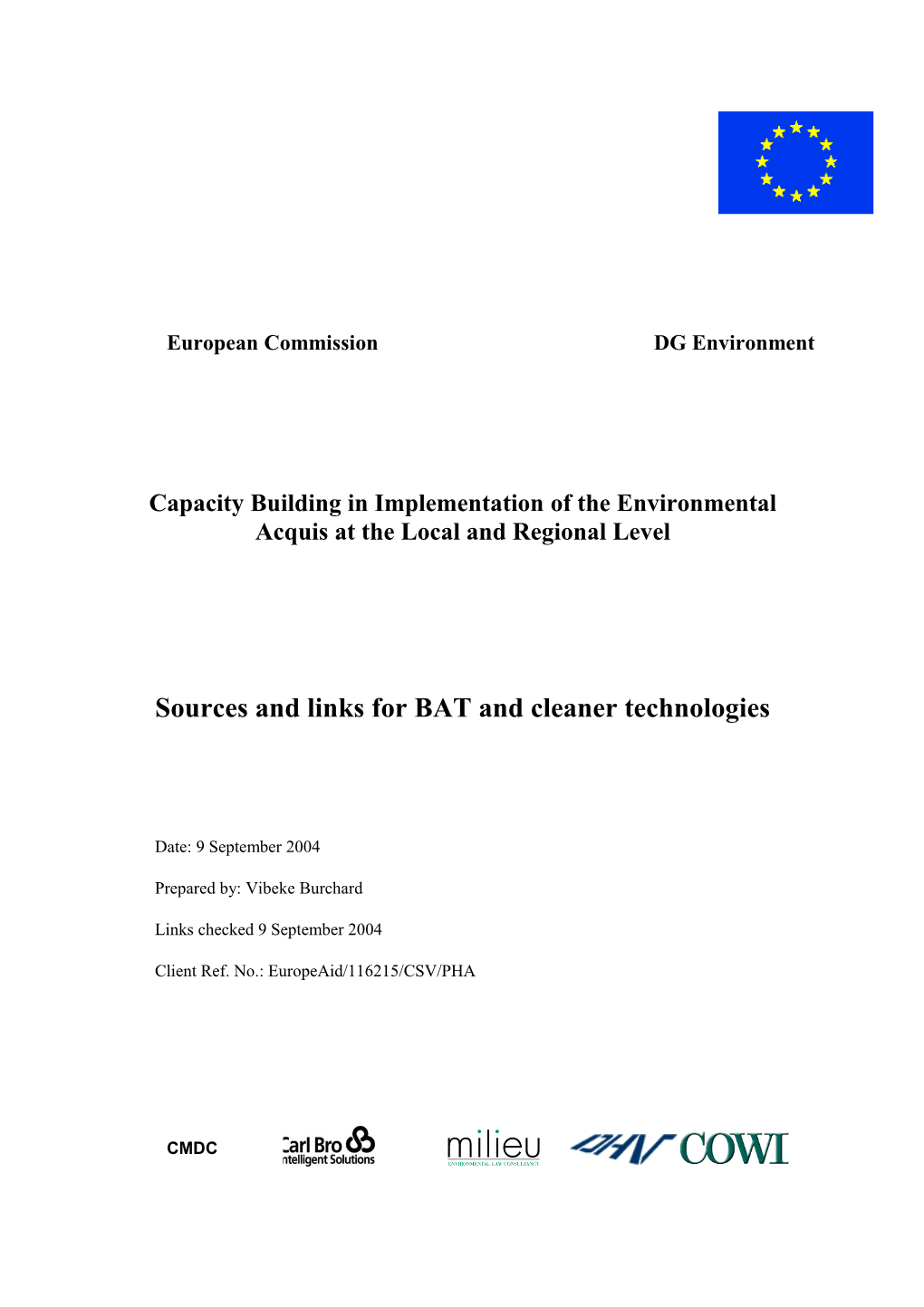 Capacity Building in Implementation of the Environmental Acquis at the Local and Regional s1